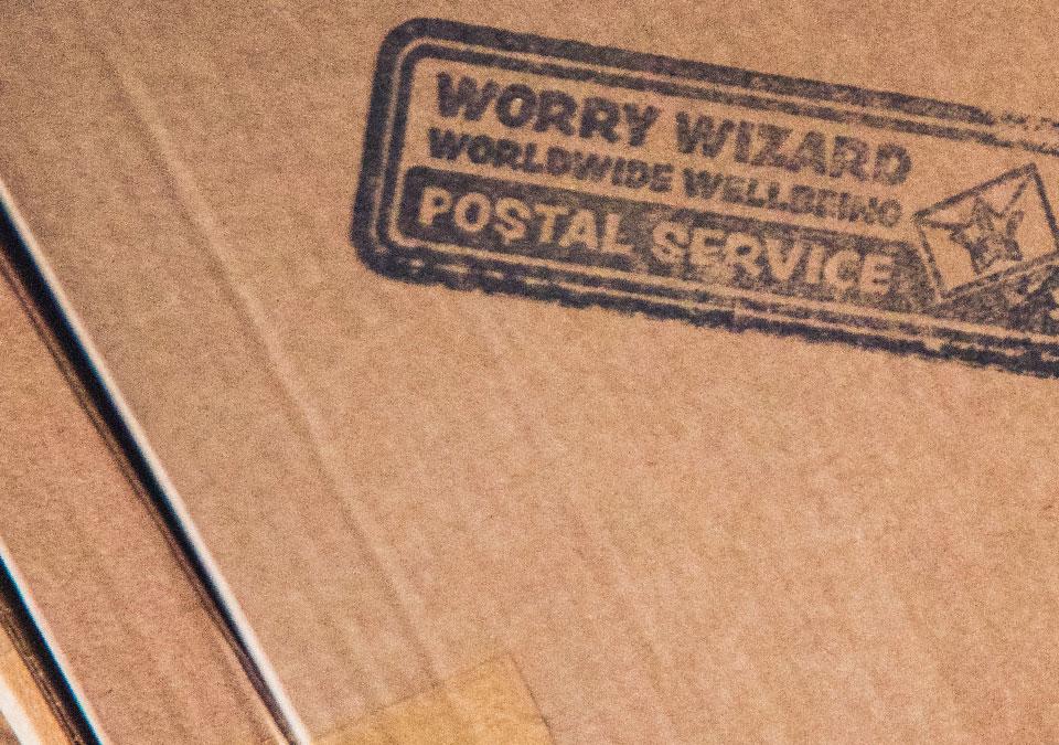 Close up of a package